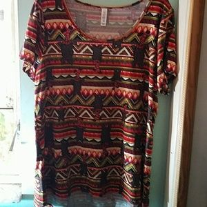 XL Lularoe Classic Tee Scottie Print-Festive!